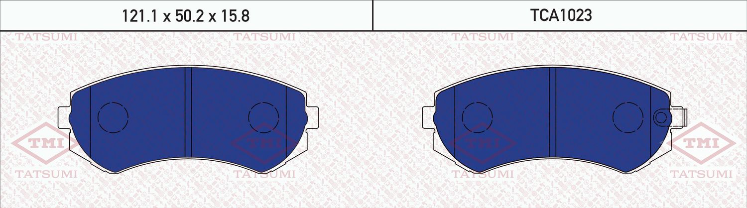 Колодки тормозные NISSAN ALMERA 97- передн. (Tatsumi). Артикул TCA1023