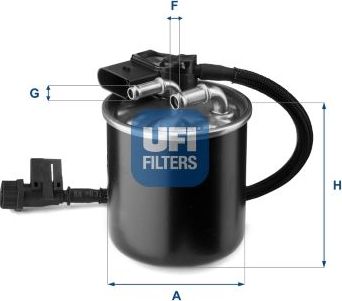 Топливный фильтр UFI. Артикул 24.149.00