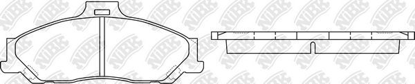 Тормозные колодки NiBK. Артикул PN0163