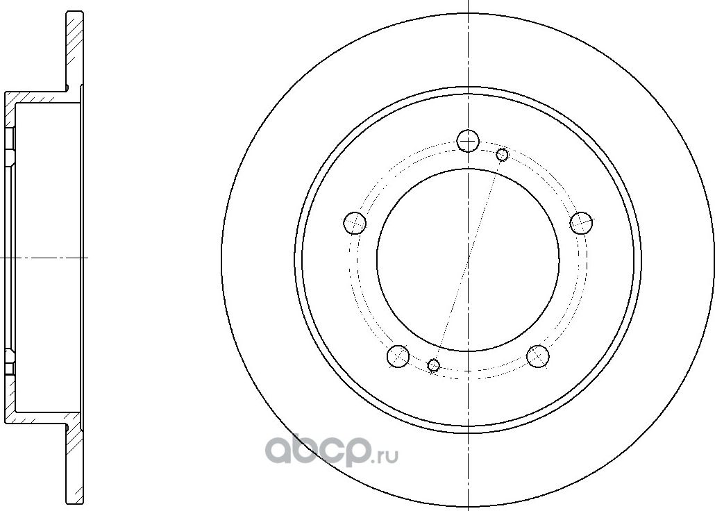 Диск тормозной (G-Brake). Артикул GR01110
