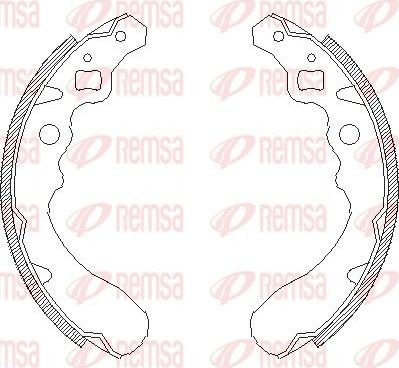 Тормозные колодки Remsa. Артикул 4390.00
