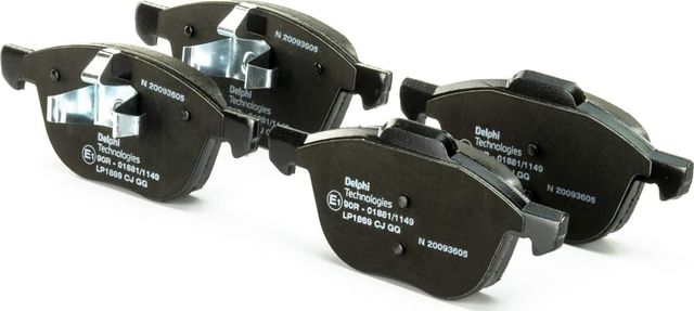 Тормозные колодки Delphi (Low-Metallic) передние для Volvo V40 Cross Country I 2012-2019. Артикул LP1869
