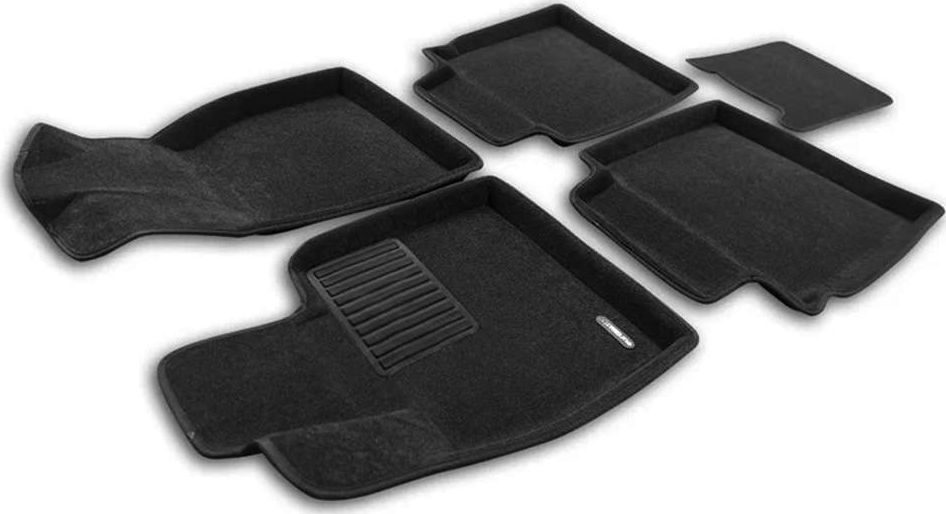 Коврики текстильные Euromat 3D Business для салона Hongqi HS5 I (до рестайлинга) 2019-2022. Артикул EMC3D-001480