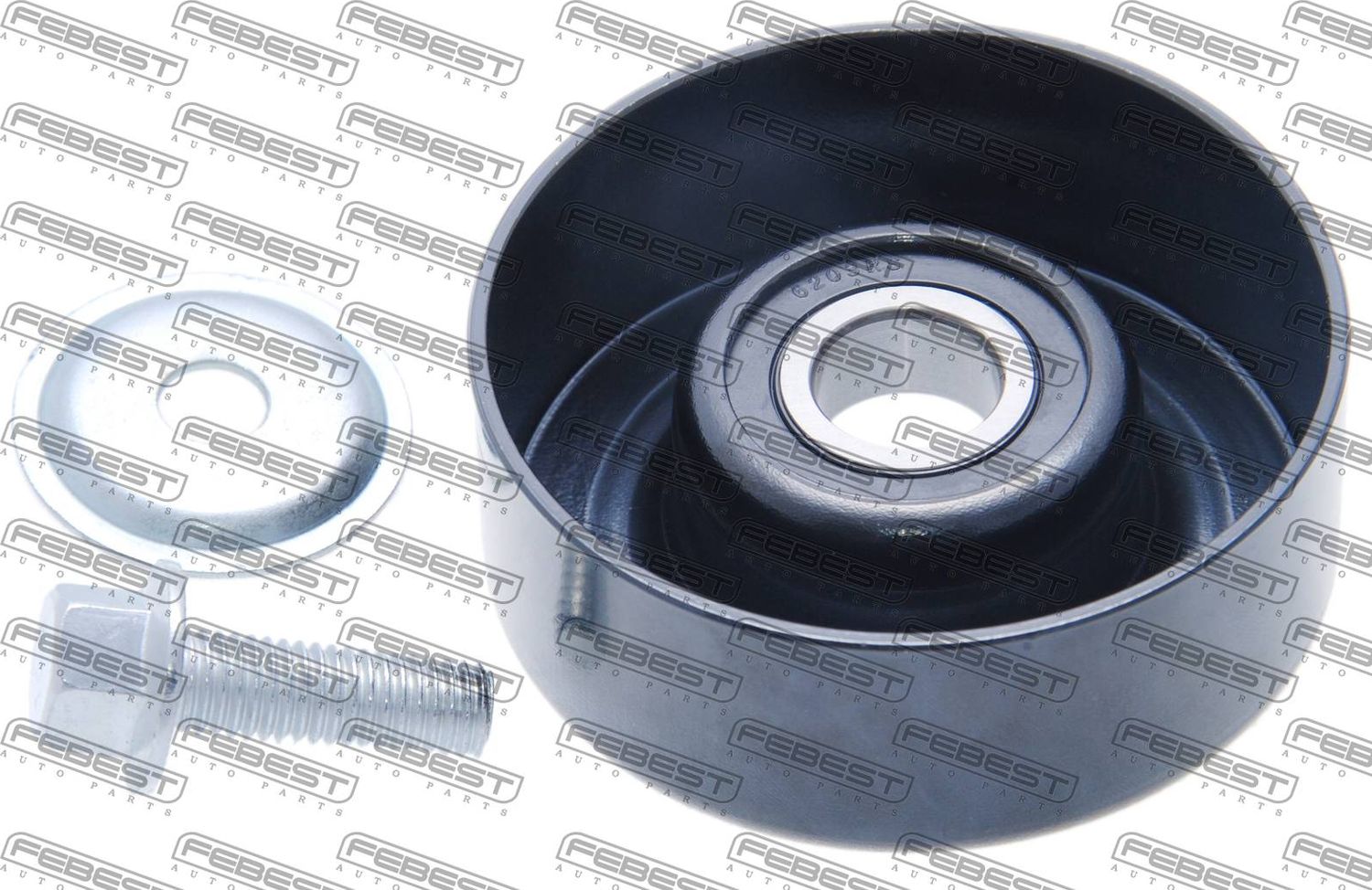 Натяжной ролик (натяжитель) приводного поликлинового ремня Febest. Артикул 0287-J32
