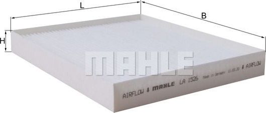 Салонный фильтр Mahle. Артикул LA 1526