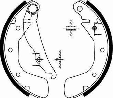 Тормозные колодки TRW. Артикул GS8543
