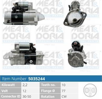 Стартер Meat & Doria для Hyundai H-1 I 2000-2007. Артикул 5035244
