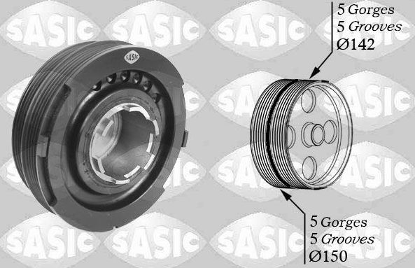 Шкив коленвала Sasic для Rover 75 I 1999-2005. Артикул 2156038