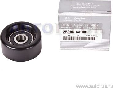 Натяжной ролик (натяжитель) приводного поликлинового ремня Hyundai / KIA. Артикул 252864A000