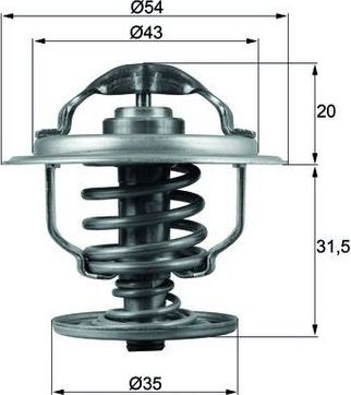 Термостат Mahle Behr. Артикул TX 109 87D