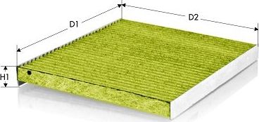 Салонный фильтр  Tecneco Filters. Артикул CKA2436