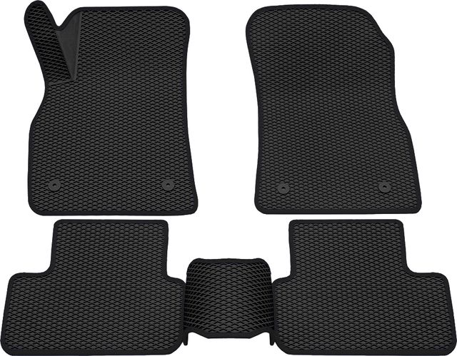 Коврики Rezkon 3D EVA ромб резиновые для салона Chevrolet Cruze 2009-2015 Черный кант. Артикул 9212020101