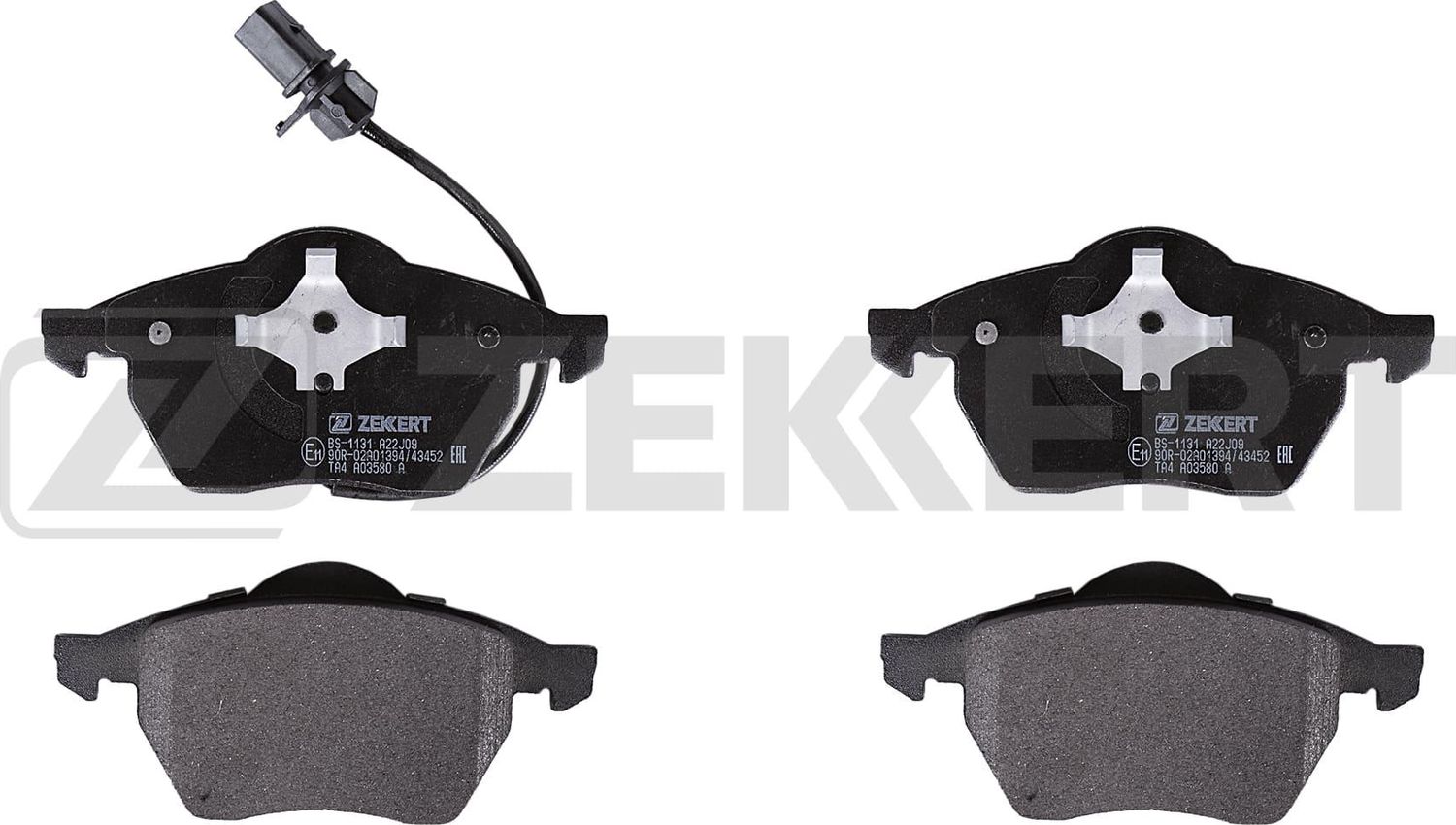 Тормозные колодки Zekkert передние для Audi A4 II (B6) 2000-2004. Артикул BS-1131