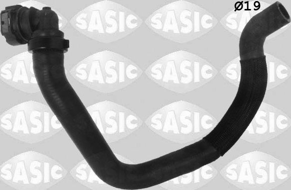 Патрубок радиатора (системы охлаждения) Sasic правый для Renault Laguna III 2007-2015. Артикул 3404132