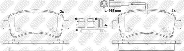Тормозные колодки NiBK. Артикул PN0708W