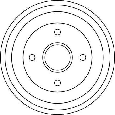 Тормозной барабан TRW задний для Ford Focus I 1998-2005. Артикул DB4275