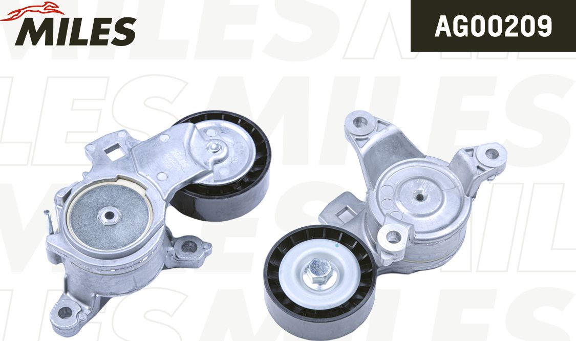 Натяжной ролик (натяжитель) приводного поликлинового ремня Miles. Артикул AG00209