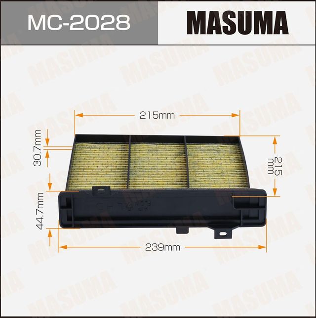 Салонный фильтр (1/20) (Masuma). Артикул MC2028