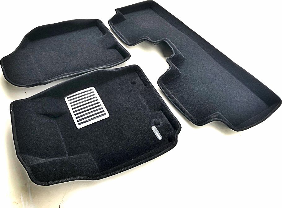 Коврики текстильные Euromat 3D Lux для салона Hyundai Tucson 2004-2010 ЧЕРНЫЕ. Артикул EM3D-002720