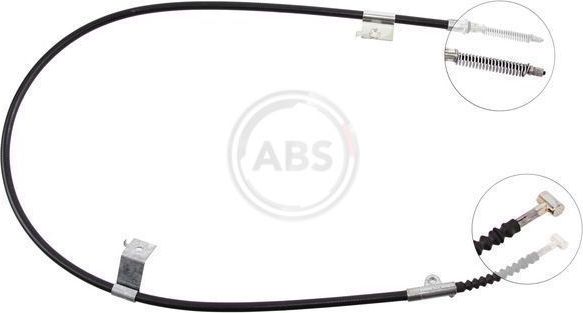 Трос ручника (тросик ручного тормоза) ABS. Артикул K13738