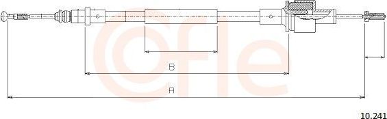 Трос сцепления Cofle. Артикул 10.241