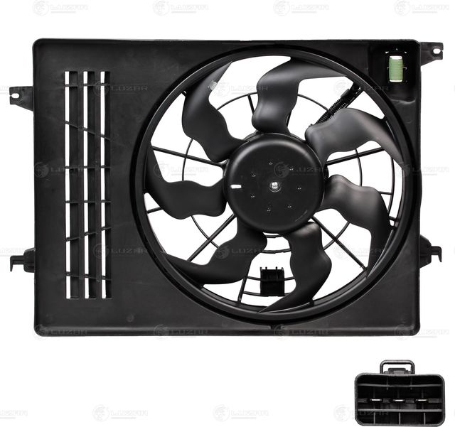 Вентилятор радиатора двигателя Luzar для Kia Sportage III 2010-2016. Артикул LFK 08S5