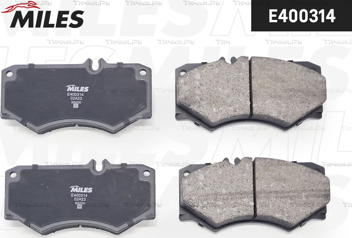 Тормозные колодки Miles (Low-Metallic) передние для PUCH G-modell W463 1989-1999. Артикул E400314