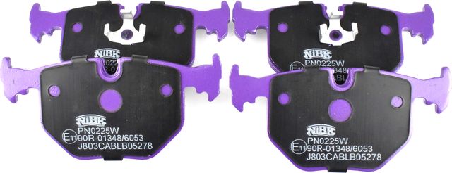 Тормозные колодки NiBK задние для BMW 5 III (E34) 1992-1995. Артикул PN0225W