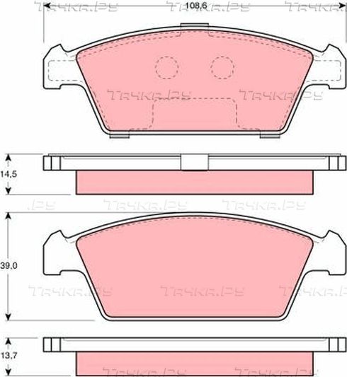 Тормозные колодки TRW передние для Suzuki Cappuccino 1992-1995. Артикул GDB3108