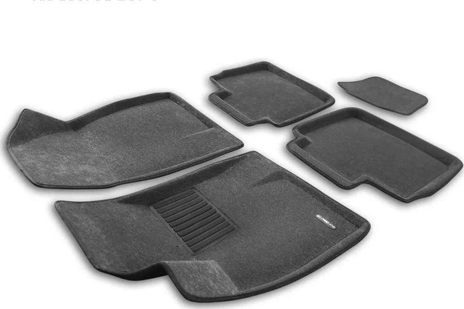 Коврики текстильные Euromat 3D Business для салона Chery Arrizo 8 2023-2026 СЕРЫЕ. Артикул EMC3D-001419G