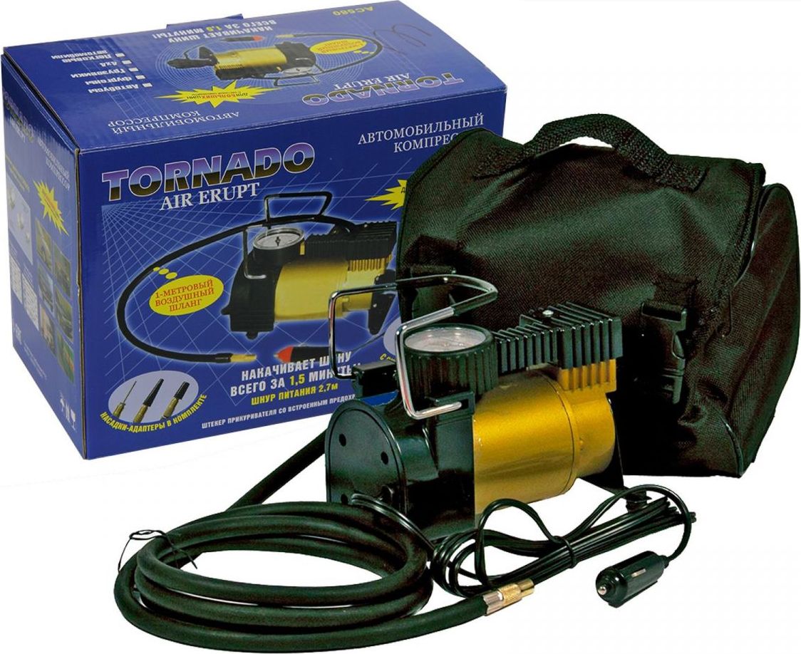 Компрессор автомобильный Autofamily TORNADO AC580 (ТопАвто). Артикул TL-830.1