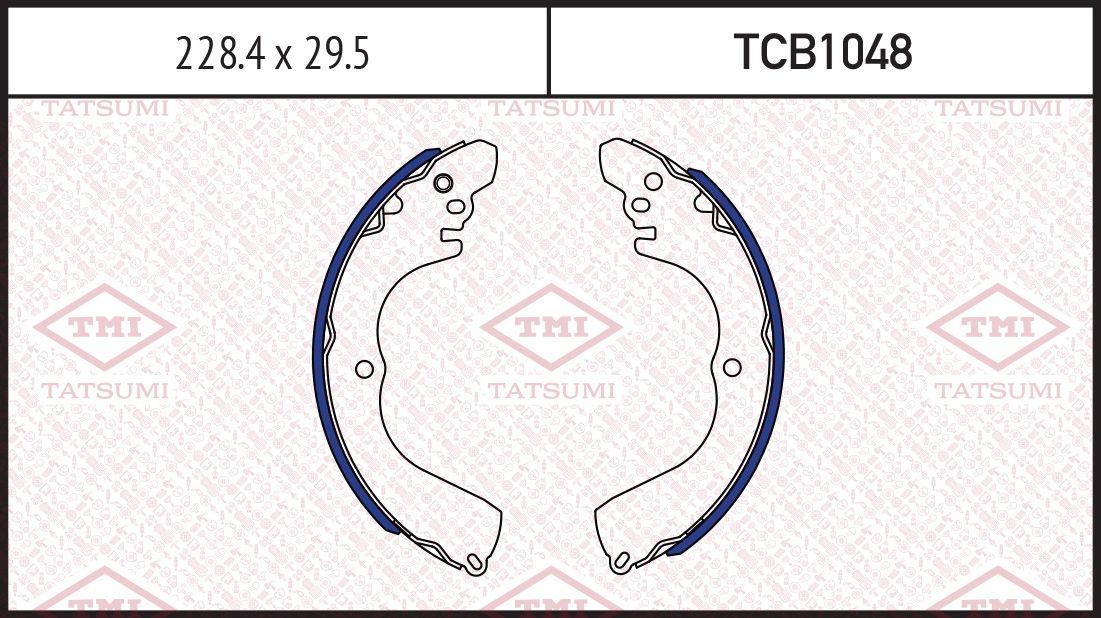 Колодки торм.бар.MITSUBISHI PAJERO PININ 99-/SPACE RUNNER 92-/SPACE WAGON 91 (Tatsumi). Артикул TCB1048