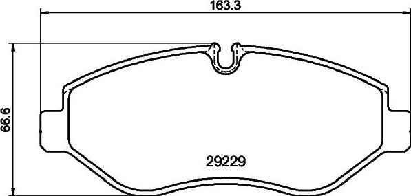 Тормозные колодки Don передние для IVECO Daily V 2011-2014. Артикул PCP1663