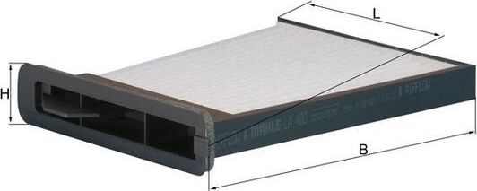 Салонный фильтр Mahle-Knecht. Артикул LA 480