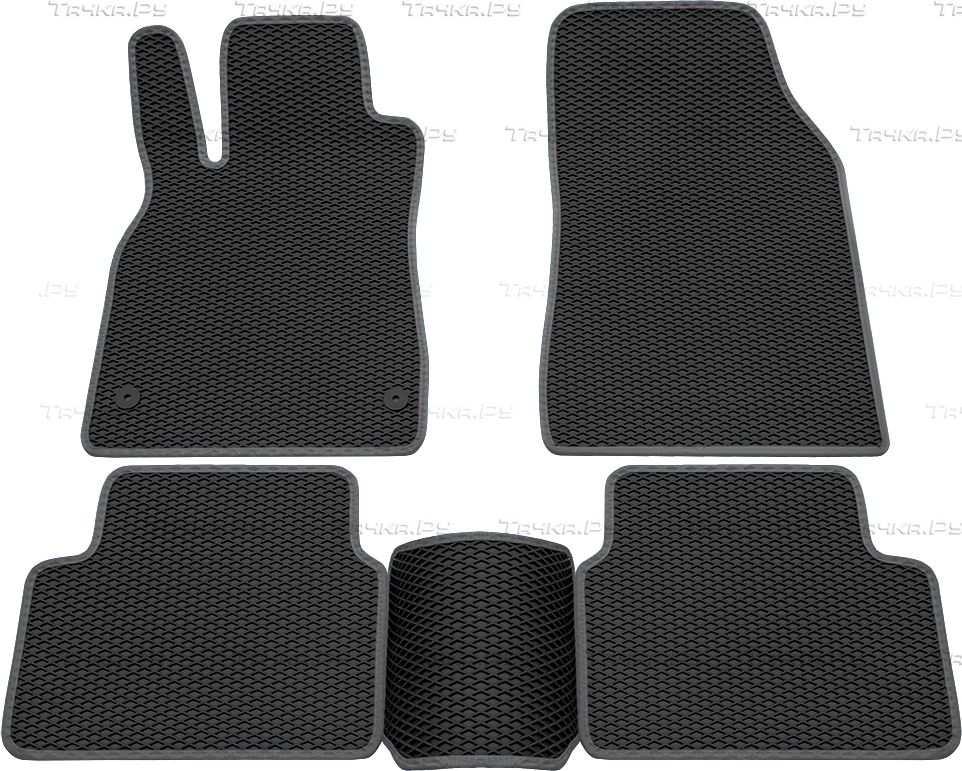 Коврики Rezkon EVA для салона Renault Fluence 2010-2016 Серый кант. Артикул 9029010102