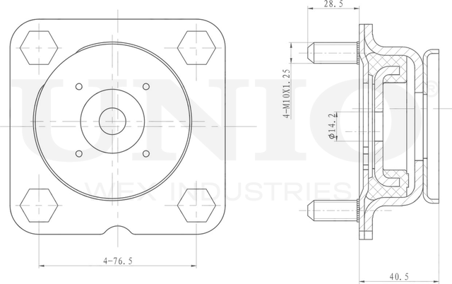 Опора амортизационной стойки (Unio). Артикул RMP-13098