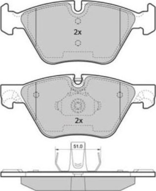 Тормозные колодки Fremax. Артикул FBP-1853