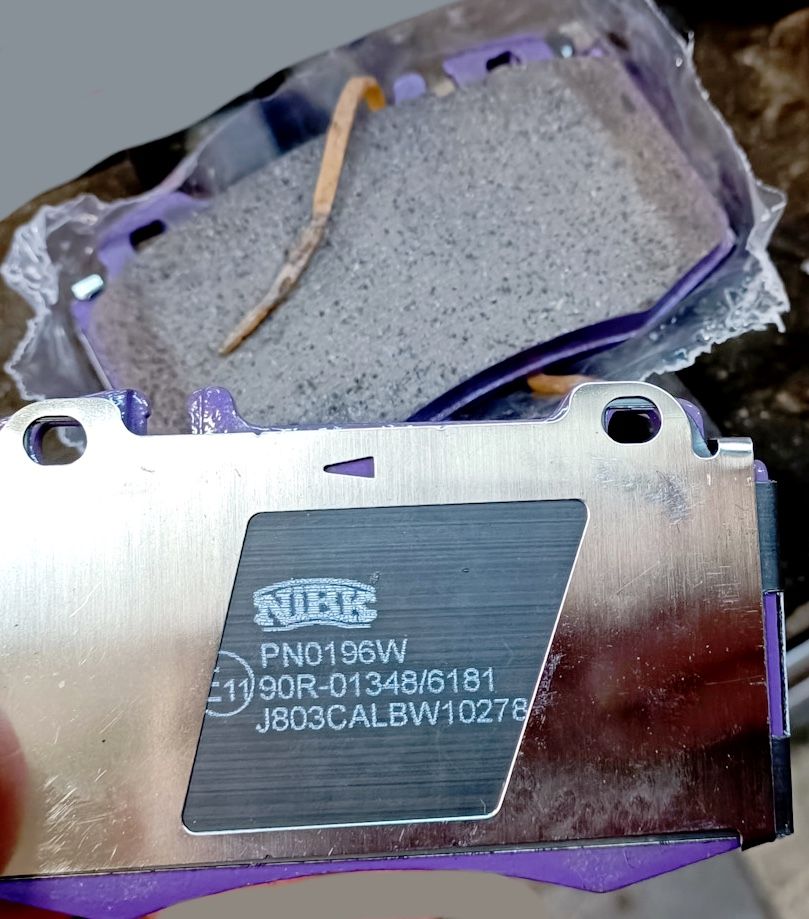 Тормозные колодки NiBK. Артикул PN0196W