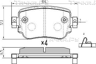 Тормозные колодки Fremax задние для Audi Q3 I (8U) 2011-2018. Артикул FBP-1975