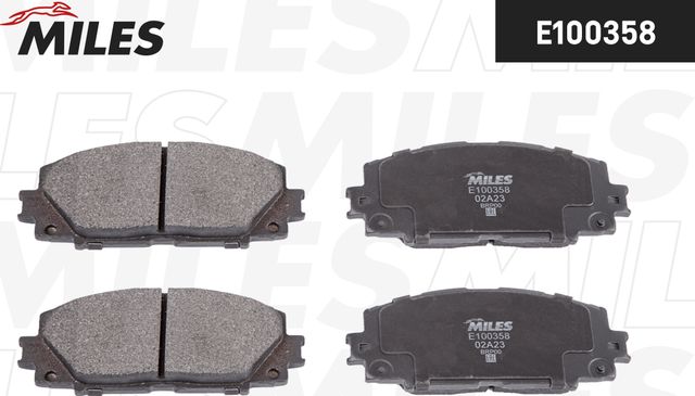 Тормозные колодки Miles (Semi-Metallic). Артикул E100358