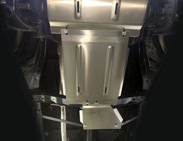 Защита алюминиевая ТСС (4 мм) для КПП Foton Tunland G7 2024-2026. Артикул ZKTCC00720