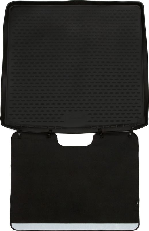 Коврик Element Econom для багажника с функцией защиты бампера Renault Duster 4WD I рестайлинг 2015-2020. Артикул ELEMENT.SET.004