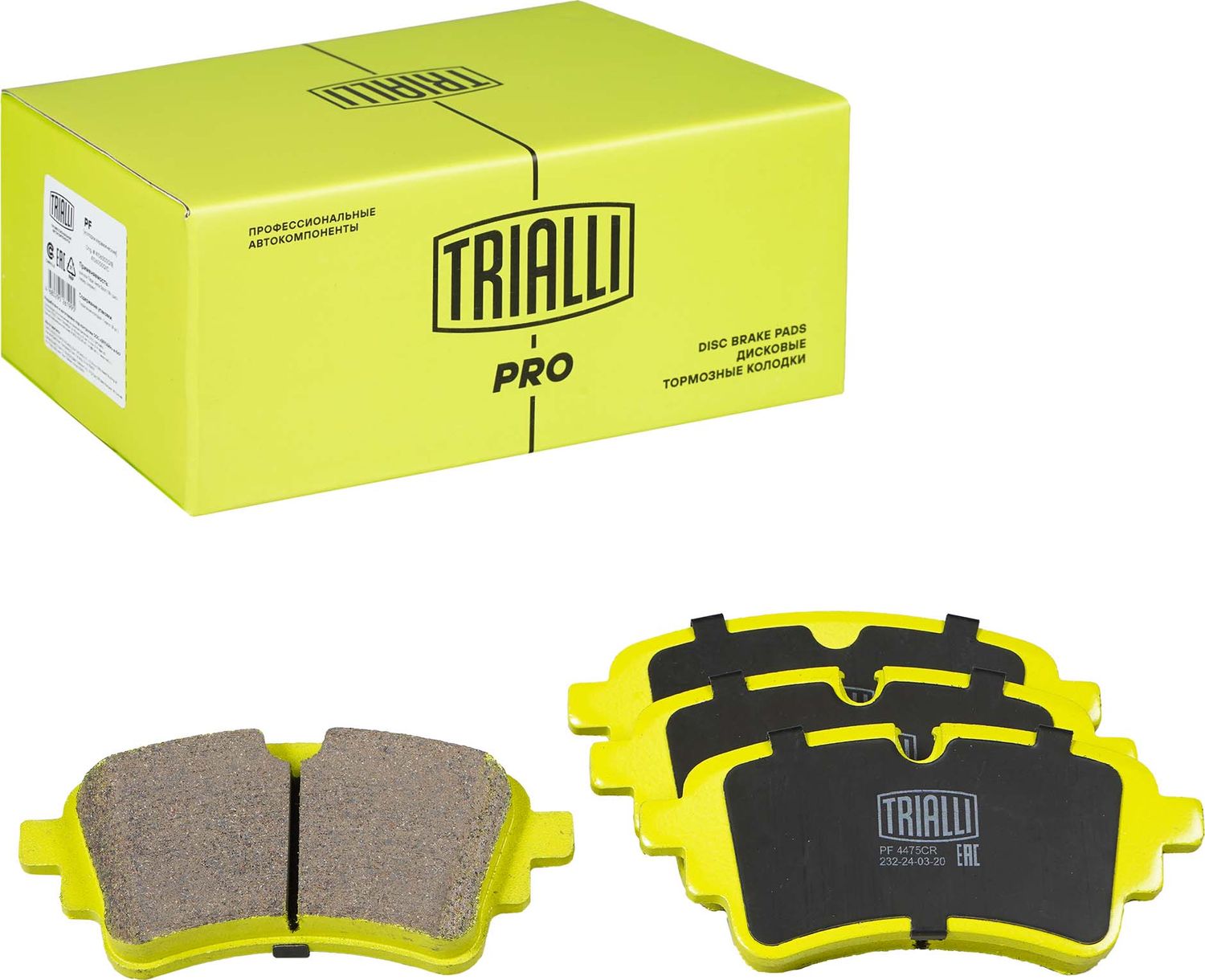 Тормозные колодки Trialli (Керамика). Артикул PF 4475CR