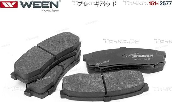 Тормозные колодки WEEN задние для Mitsubishi Pajero IV 2006-2026. Артикул 151-2577