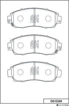 Тормозные колодки MK Kashiyama. Артикул D5153M