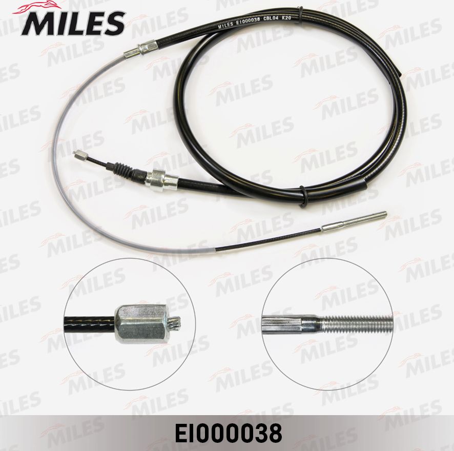 Трос ручника (тросик ручного тормоза) Miles. Артикул EI000038
