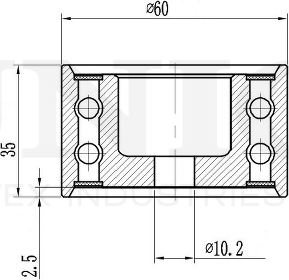 Ролик зубчатого ремня ГРМ направляющий (Unio). Артикул TNS-10226