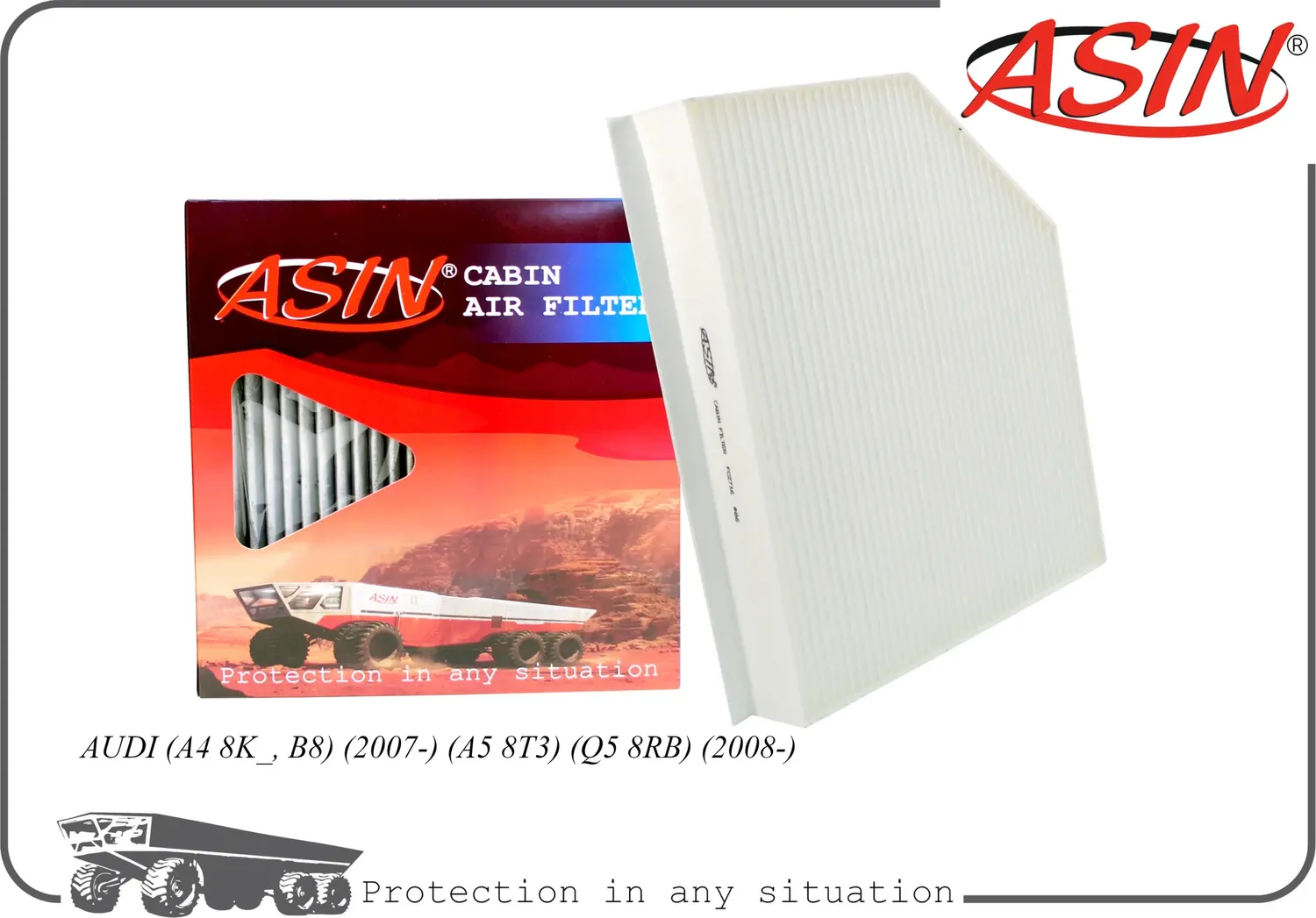 ASIN.FC2716 8K0819439A AUDI Q5 2.0 TDI 10- Фильтр салона Asin. Артикул ASINFC2716