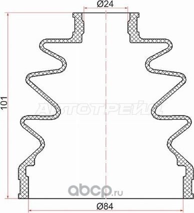 Пыльник шруса наружный TOYOTA CAMRY SV32 90-92MIT (SAT). Артикул C1035