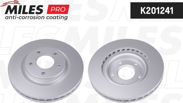 Тормозной диск Miles передний для Mitsubishi Eclipse Cross 2017-2026. Артикул K201241